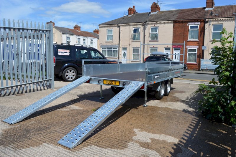 Dropside trailer with ladder rack Delta 4020